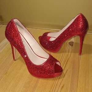 Lauren Lorraine Candy Red Heels